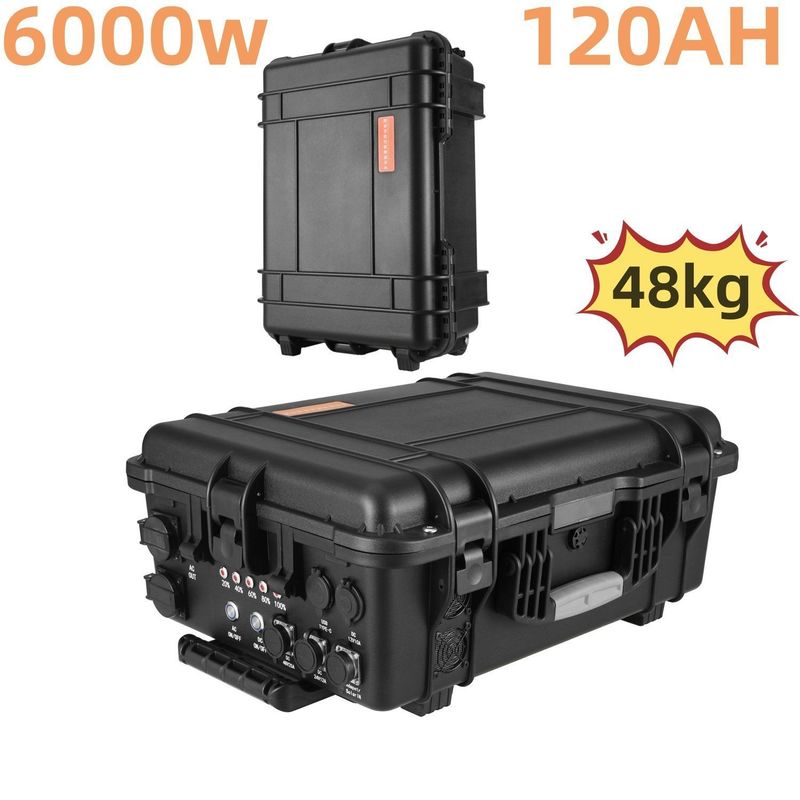 घर और बाहरी ऊर्जा समाधान के लिए एसी शुद्ध साइन वेव 6000W/120ah सौर जनरेटर