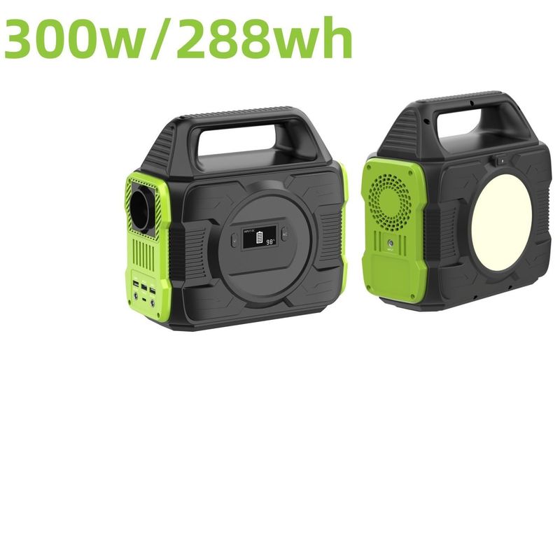 300W/288wh सौर जनरेटर होम शुद्ध साइन वेव एलसीडी डिस्प्ले के साथ आउटडोर पावर स्टेशन