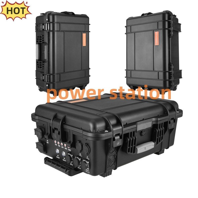 काला अनुकूलन योग्य 3000W/4000W/5000W/6000W/7000W आउटडोर मछली पकड़ने पोर्टेबल पावर स्टेशन