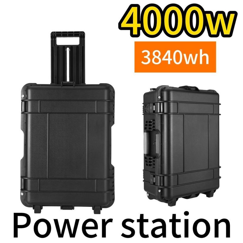4000W आउटपुट पावर LiFePO4 आपातकालीन और यात्रा स्थितियों के लिए पोर्टेबल पावर स्टेशन