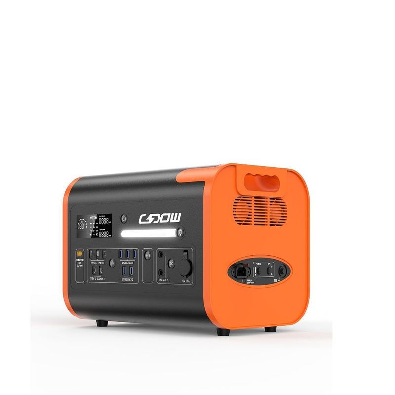 220V±5% AC आउटपुट वोल्टेज बड़ी क्षमता के साथ पोर्टेबल पावर स्टेशन 2200W/2048wh/40ah