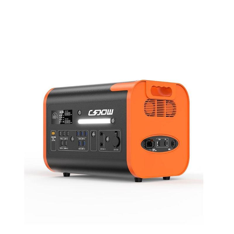 2200W2048wh/40ah संयुक्त राज्य अमेरिका परिवार आउटडोर शिविर के लिए पोर्टेबल सौर ऊर्जा स्टेशन