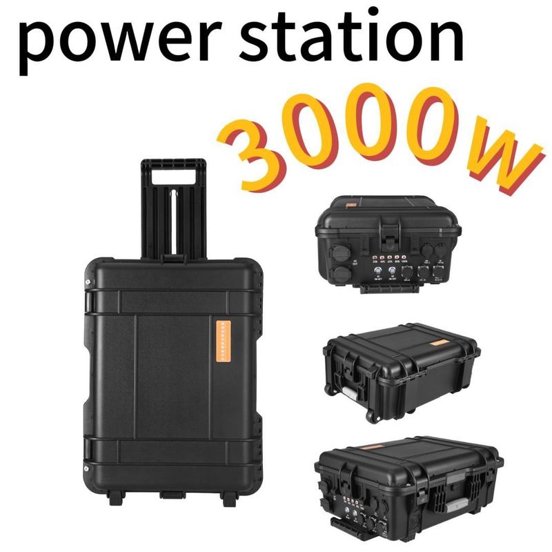 यात्रा 3000W/220V/110V/UPS शुद्ध सीन LiFePO4 बैकअप बैटरी कैम्पिंग पोर्टेबल पावर स्टेशन