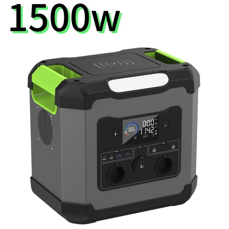 1200W/1500W/2000W मोबाइल पावर सप्लाई 1500W एसी आउटपुट पावर पोर्टेबल पावर स्टेशन के लिए