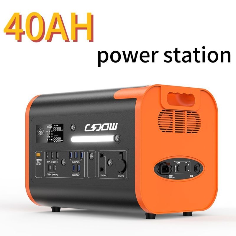 2200W/40ah पोर्टेबल पावर स्टेशन सपोर्ट सोलर पैनल चार्जिंग आसान आउटडोर पावर के लिए