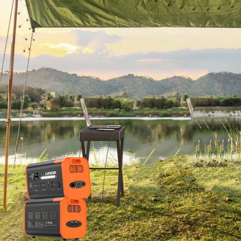 800W सौर चार्जिंग 2200W/2048wh/40ah आउटडोर भ्रमण के लिए पोर्टेबल पावर स्टेशन