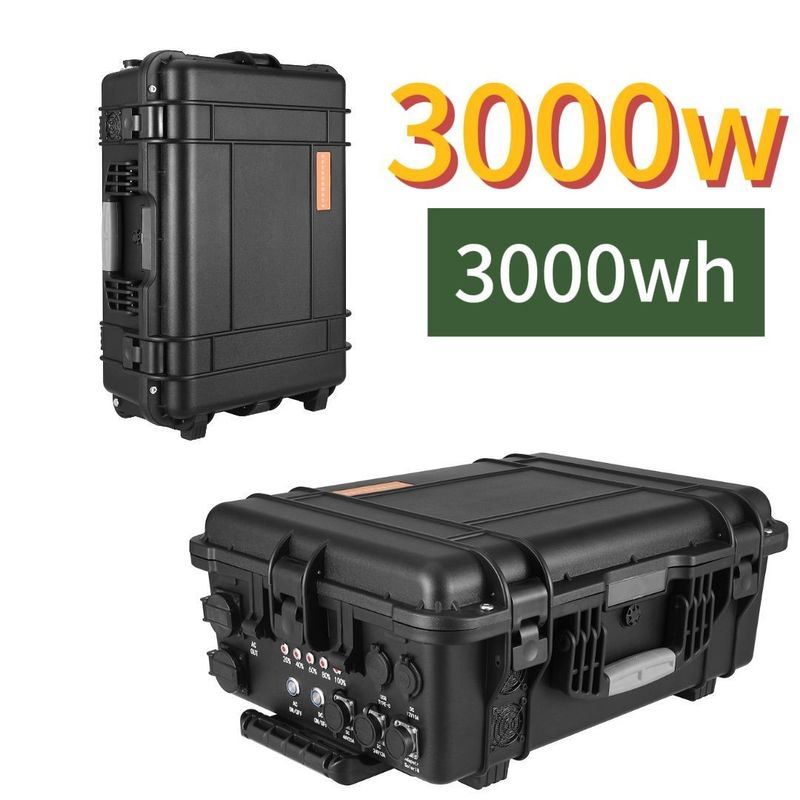 कैंपिंग बैकअप के लिए 3000W पोर्टेबल सोलर पावर स्टेशन परिवेश तापमान C