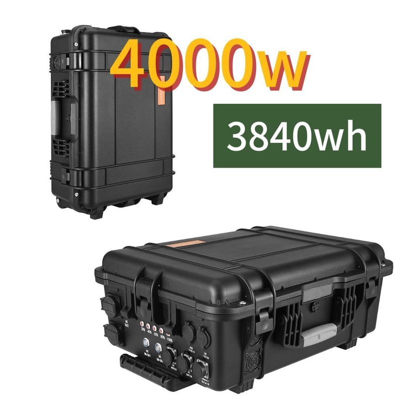 4000W आउटपुट पावर पोर्टेबल सोलर पावर स्टेशन कैंपिंग और स्टैंडबाय पावर के लिए एकदम सही