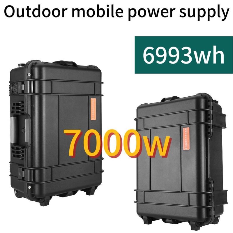 बाहरी घरेलू जरूरतों के लिए 8000W पीक पावर AC LiFePO4 सोलर जनरेटर पावर स्टेशन