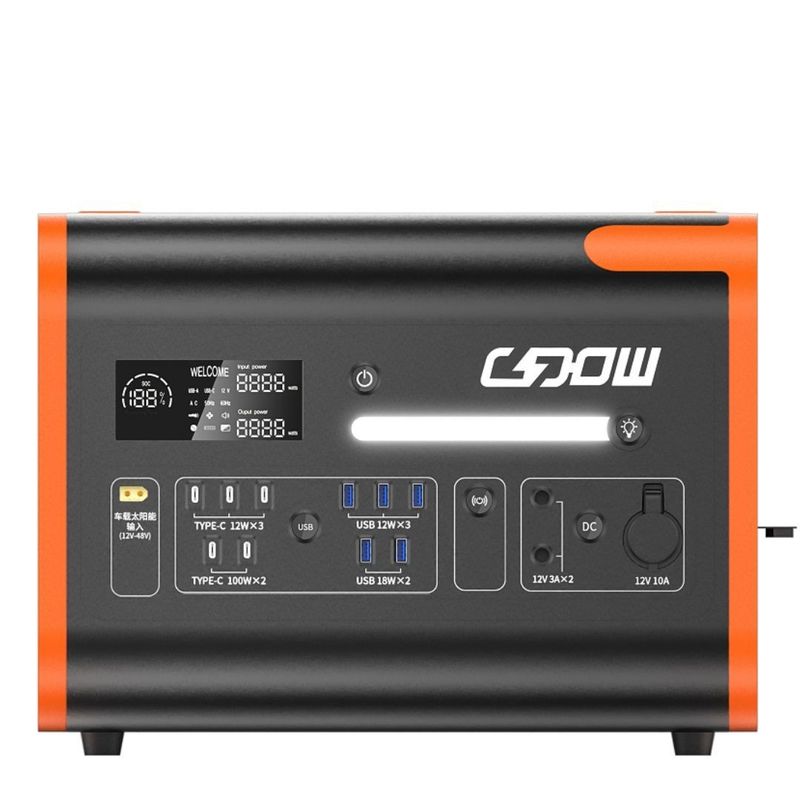 Un38.3/Msos प्रमाणीकरण 2200W 220V आउटडोर के लिए पोर्टेबल सोलर चार्जिंग 800W जनरेटर