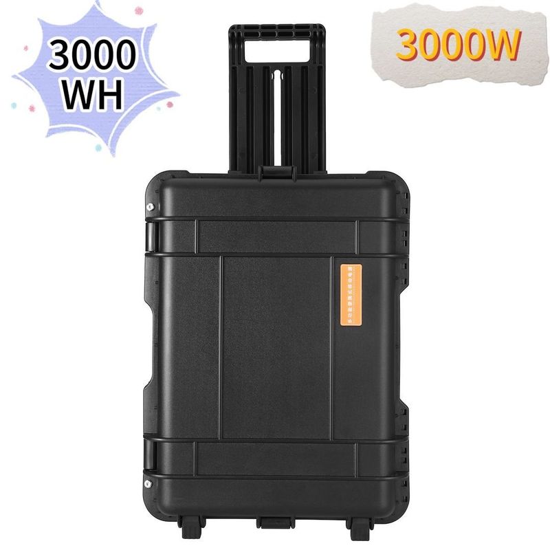 CE.Un38.3 कैंपिंग और आपात स्थिति के लिए प्रमाणित 3000W/3000wh पोर्टेबल सोलर पावर स्टेशन
