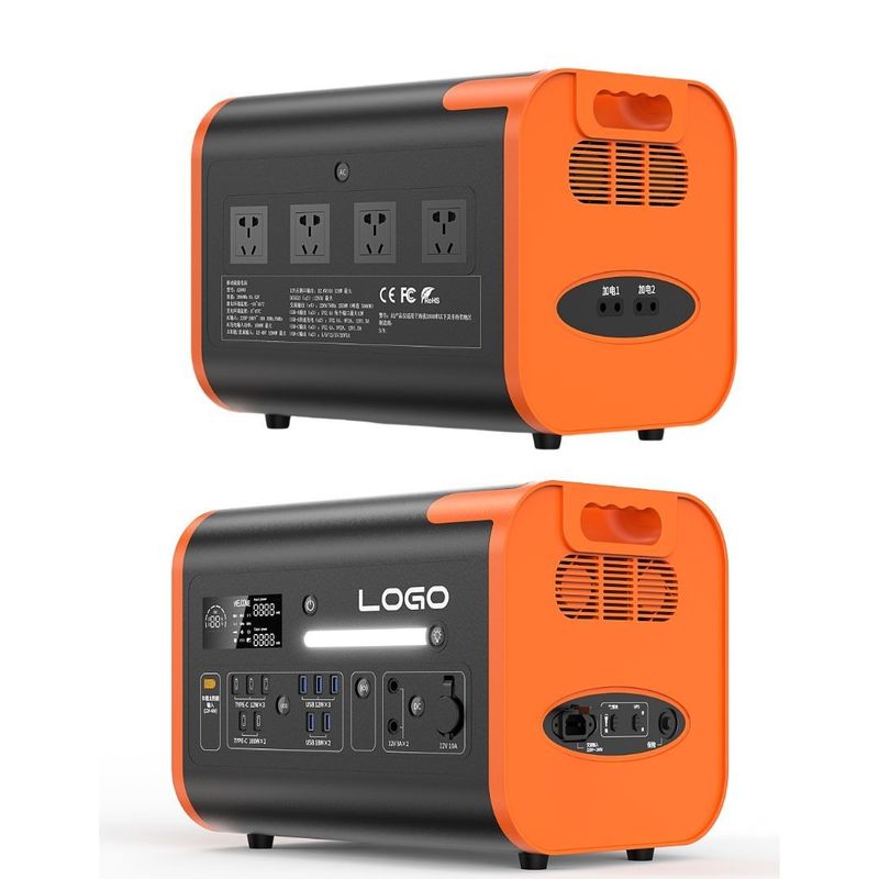 LiFePO4 पोर्टेबल पावर स्टेशन 40ah/2200W/2400W मल्टी-स्केन चार्जिंग और आपात स्थिति के लिए
