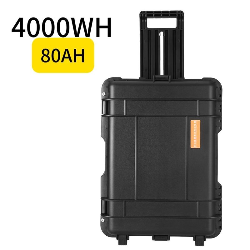 आउटडोर कैम्पिंग ऊर्जा भंडारण 80ah/4000W मोबाइल उपकरण के लिए पोर्टेबल पावर स्टेशन