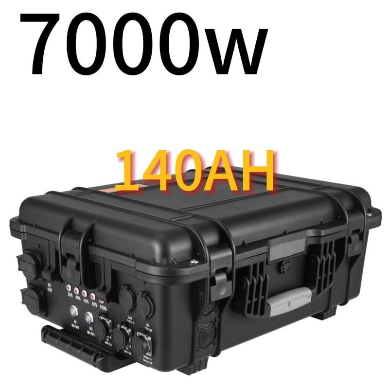 पूर्व एशिया के लिए 110V/220V AC आउटपुट 7000W/6993wh आउटडोर आपातकालीन मोबाइल पावर स्टेशन