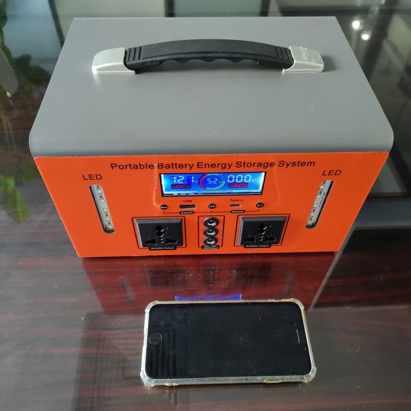 500W कार्यालय बैकअप चार्जिंग बैंक पोर्टेबल पावर स्टेशन 12V DC आउटपुट 11-14V मैक्स के साथ