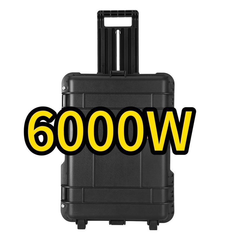 6000W पोर्टेबल 6216wh कैंपिंग 230V लिथियम आयरन फॉस्फेट बैटरी पावर स्टेशन बिजली के लिए