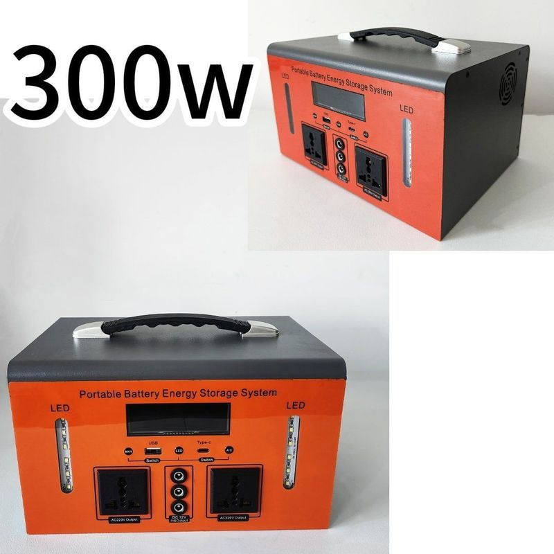 300W/110V/220V XT300 ऑन-द-गो चार्जिंग के लिए आउटडोर पावर स्टेशन डीसी एडाप्टर शामिल